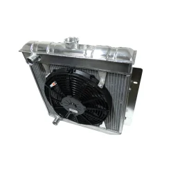 Cortina Zetec Alloy Radiator - Big Header Tank - With Fan (CC001)