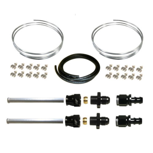 Twin 3/8" Fuel Line Chassis Rail Mounting Bracket (F003Grey) Retroford