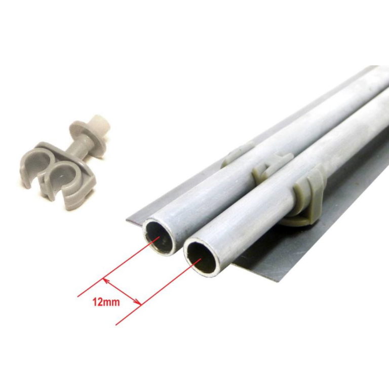 3/8" Push On Fittings Hard Fuel Line Kit With R9 Rubber Hose Grey