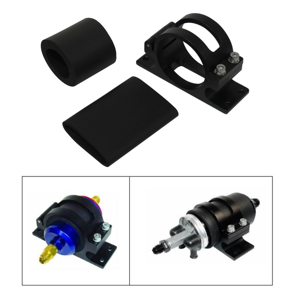 Sytec Motorsport Fuel Pump/Filter Bracket (Black) Inc Std Sleeve (FS013)