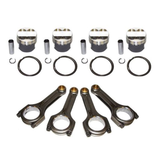 Ford Zetec 2.0 16V Black Top High Comp Wossner Forged Pistons & PEC Steel Connecting Rod Kit 84.80mm Kit STD 2.0 Bore Size