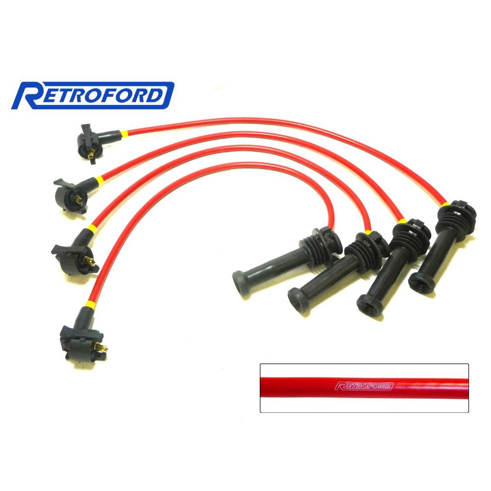Zetec High Performance Ignition Leads - Silver Top - Red (Z024S-RED)