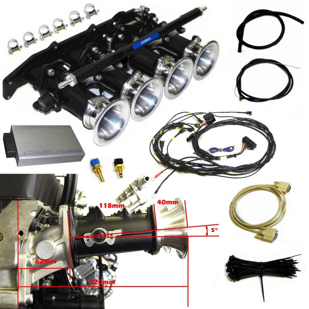 ST170 Zetec 48mm Throttle Body Kit 5 Degree Manifold With Full VVT