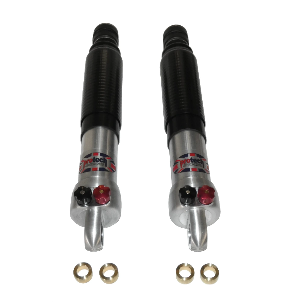 MK1 Cortina - Protech Double Adjustable Rear Shocks – For Min -2″ Lowered Cars