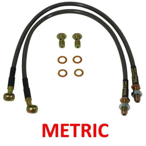 Metric AP Racing Brake Kit Braided Hoses (BC052)