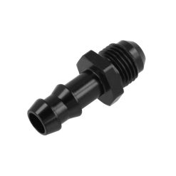 AN6 to 3/8" (9mm-10mm) Black Push Barb Hose Tail Straight Fitting (AN6-009)