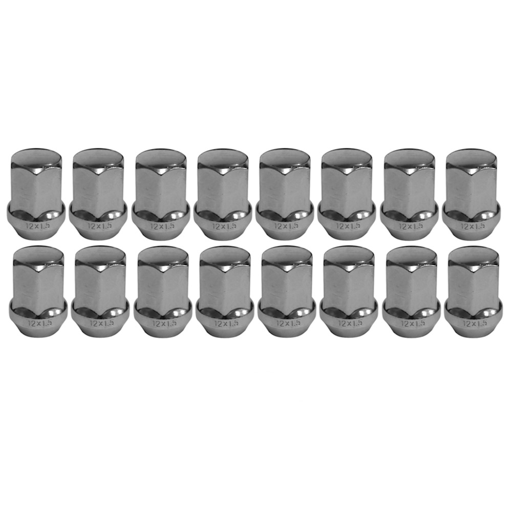 Chrome Closed Wheel Nuts M12 x 1.5 (W013*16) Retroford